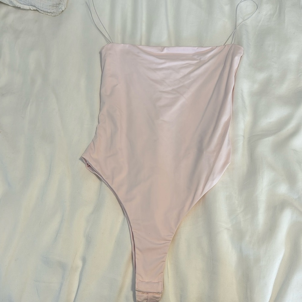 Meshki baby pink bodysuit